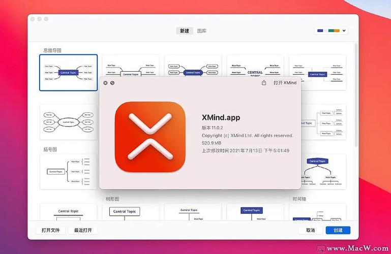 xmind mac(xmind思维导图)v11.0.2中文修复版
