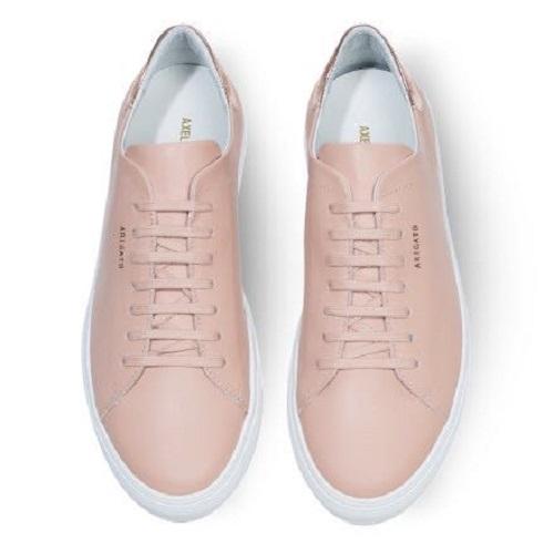瑞典代购axel arigato真皮厚底粉色玫瑰金尾板鞋女鞋