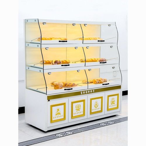 面包柜面包展示柜边柜玻璃边柜中岛柜蛋糕店展柜抽屉式货架展示架