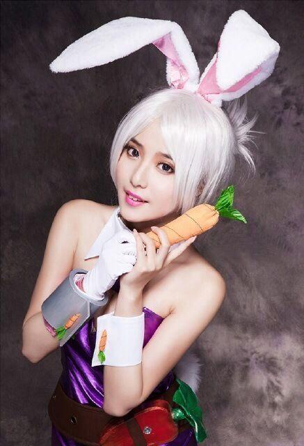 国产精品兔女郎cos:爱吃萝卜的锐雯黑丝诱惑