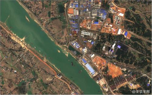 卫星图-长沙市益阳市最新卫星图-湖南省最新卫星谷歌地图@北京亿景图