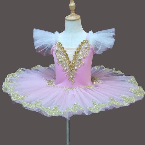 儿童粉色芭蕾舞裙tutu裙小天鹅舞蹈纱裙公主裙女童芭蕾表演服装