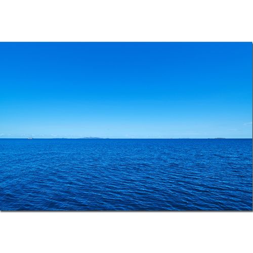 蓝天白云海水图片唯美