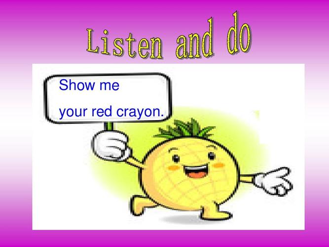 show me your red crayon.