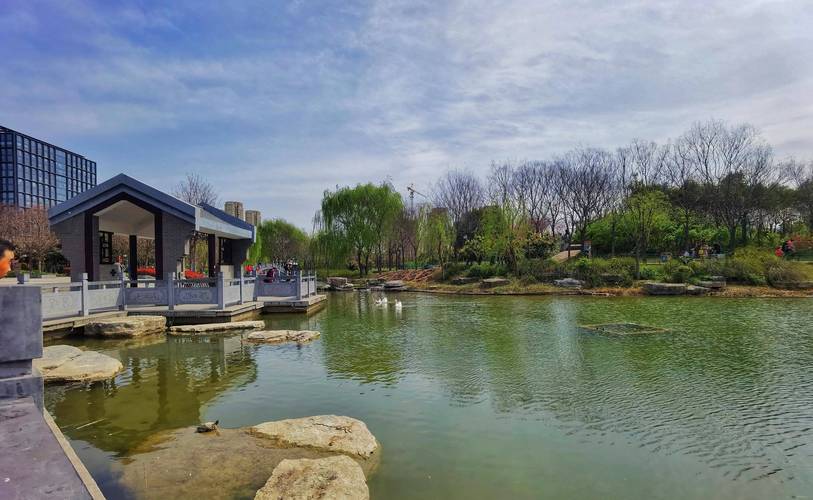 河南郑州南环公园,春色满园景色宜人,是个适合休闲游玩的好地方_美景