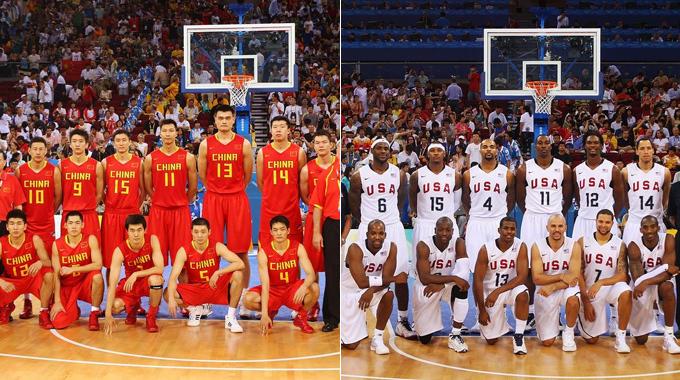7月25日, 中国男篮即将和美国队展开奥运前的热身赛,回顾2008