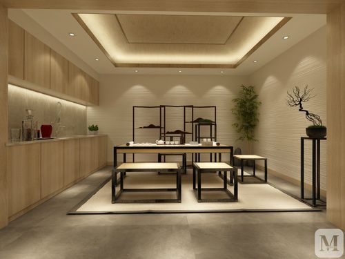 现代中式的茶室设计带给人禅意之感,有着中国古代的文化底蕴.