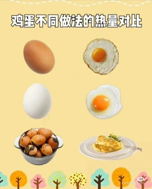 减肥干货不同做鸡蛋的热量有哪些不同