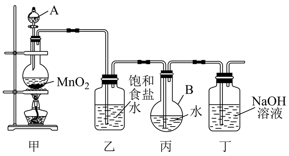 【推荐1】如图所示,根据实验室制取氯气的原理制备氯气并进行性质验证