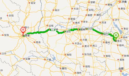 淮北到西安凤城有多远