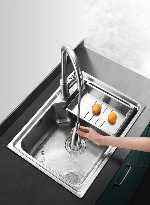 华帝vatti304不锈钢水槽单槽拉丝不锈钢洗菜盆带水龙头厨房水槽厨房