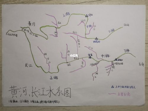 长江黄河地图 高清版