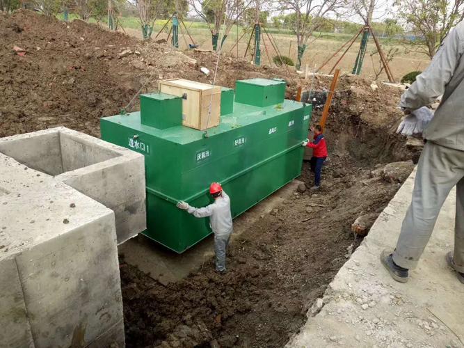 地埋式污水处理设备安装现场