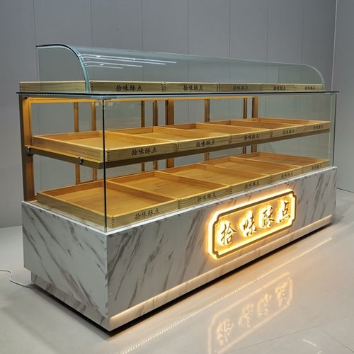 古达定制大理石糕点展示柜玻璃柜蛋糕冷藏柜台宫廷桃酥展柜面包柜