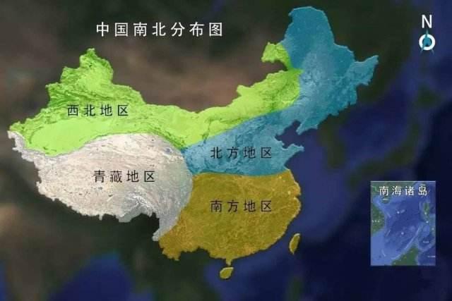 中国地图高清版大图南北方分界线