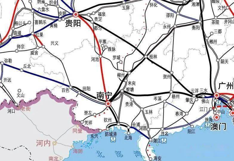 广西各个城市铁路建设及规划情况详览(完整版),看看昭平的情况!