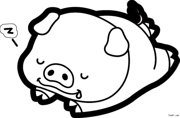 猪-简笔画图片-儿童资源网手机版