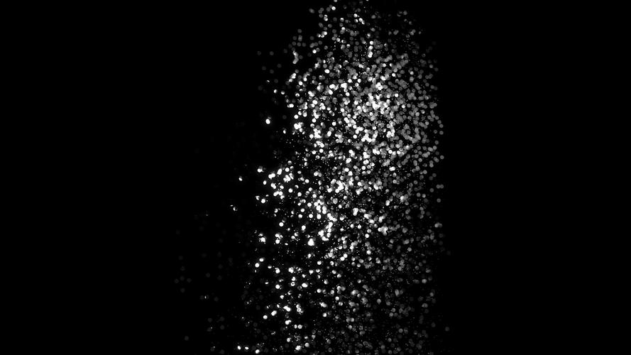 4k抽象白色粒子缓缓落下撒落动画视频素材