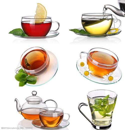 红茶绿茶柠檬茶花茶图片