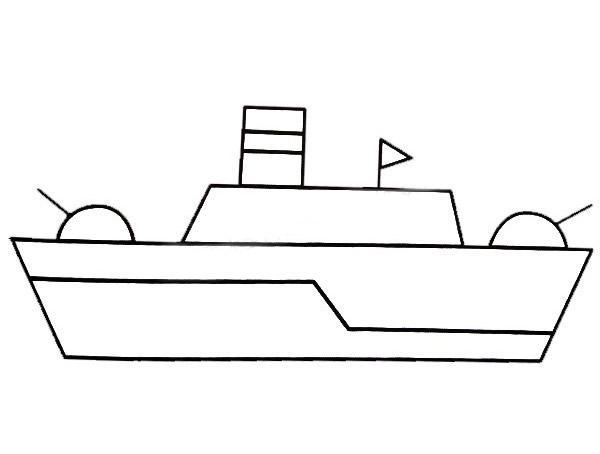 中国海军战舰儿童简笔画