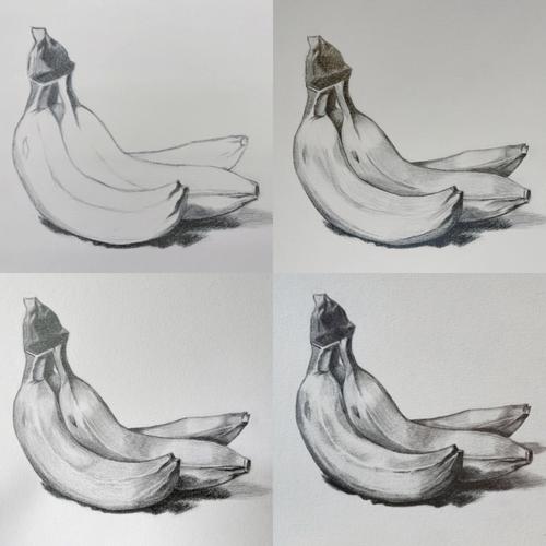 素描香蕉学员习作