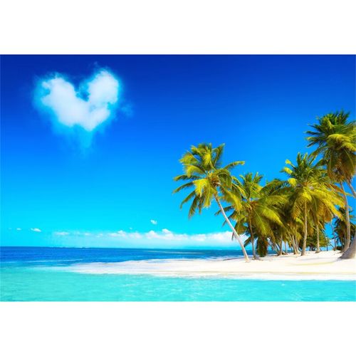 山头林村 马尔代夫海报 马尔代夫风景贴纸大海南岛海边景沙滩蓝天白云