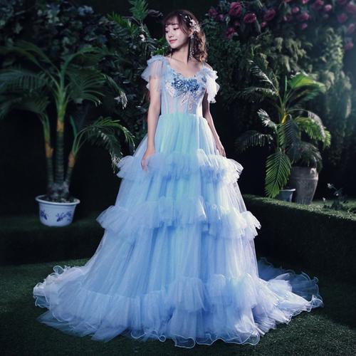共199 件婚纱礼服蓝色梦幻相关商品