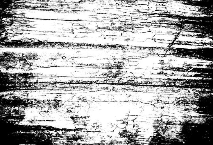 肮脏的黑白图案-单色粒子抽象纹理-背景有裂缝,擦痕,碎屑,污渍,墨水