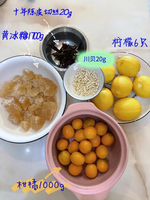 冰糖川贝炖柑橘柠檬的做法
