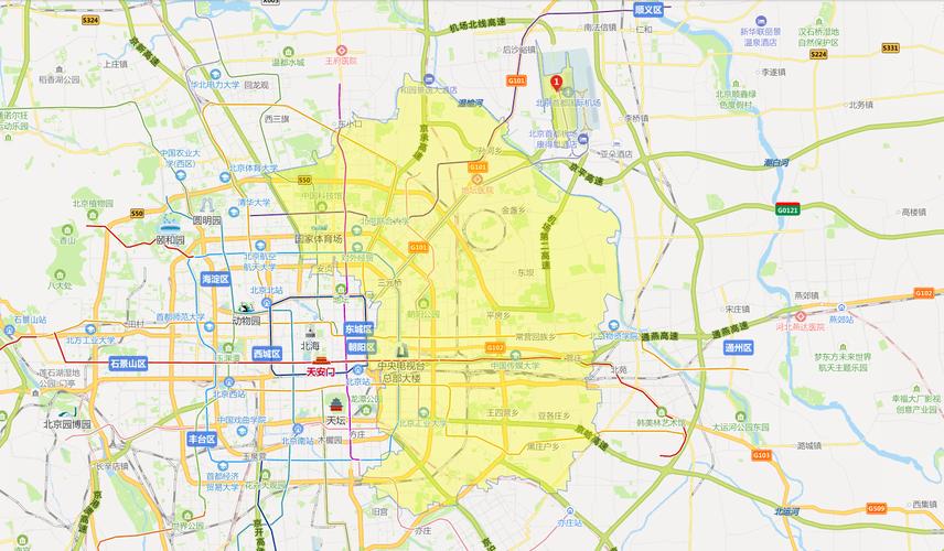 首都机场,故而将天竺村以北,二十里堡以东的这个区域划归北京市朝阳区