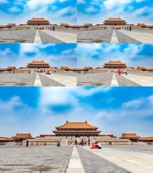 大气壮观北京故宫紫禁城太和殿延时视频素材