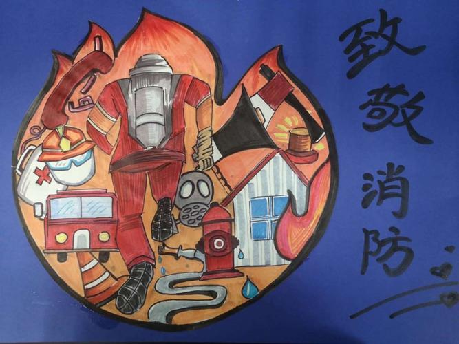 首届奎文区少年儿童消防绘画大赛—德润学校专场