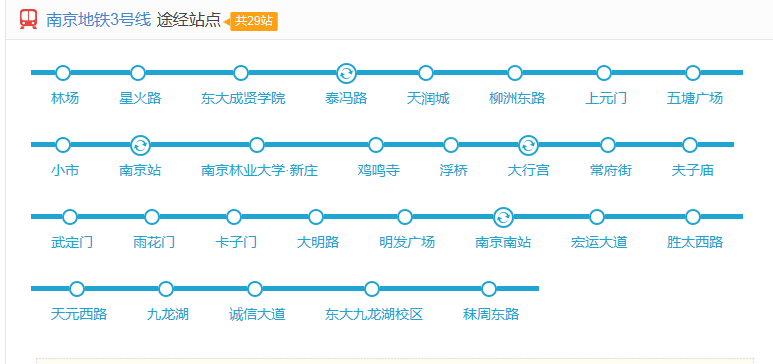 南京从3号线地铁怎么坐地铁到火车站