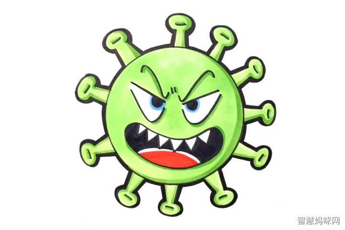 画病毒简笔画教程简笔画病毒怎么画可怕的冠状病毒简笔画教程步骤图