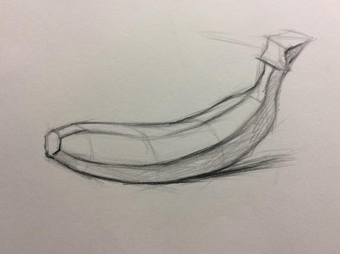 结构素描香蕉