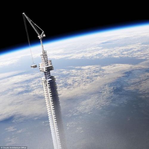 美国纽约云端建筑工作室推超高层大楼analemmatower将从外太空往地球