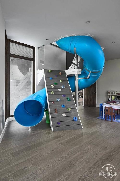 儿童房的创意攀岩墙:更有趣的家庭室内装饰