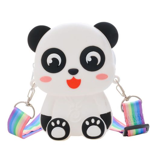 卡通熊猫手机包单肩软包捏捏乐灭鼠包钥匙零钱包panda animal bag