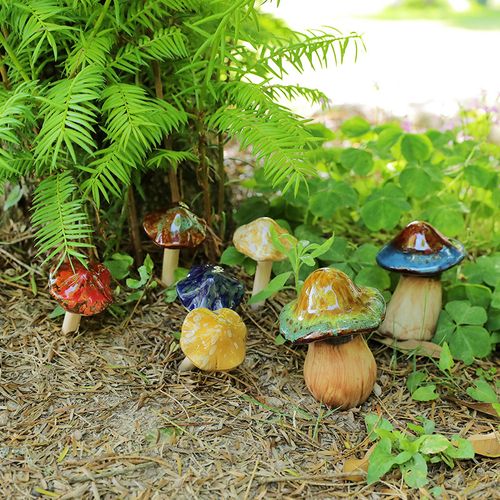 仿真蘑菇摆件环创草坪微景观布置森林主题装饰幼儿园自然角摆设
