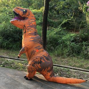 侏罗纪霸王龙trex恐龙充气服暴龙成人行走坐骑表演道具现货
