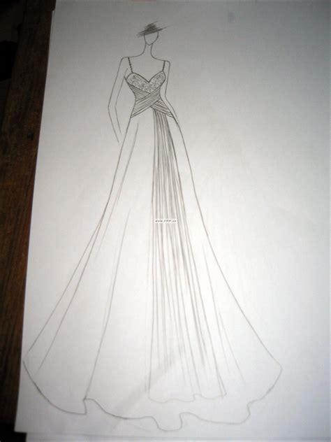 女装婚纱设计手稿素描图片