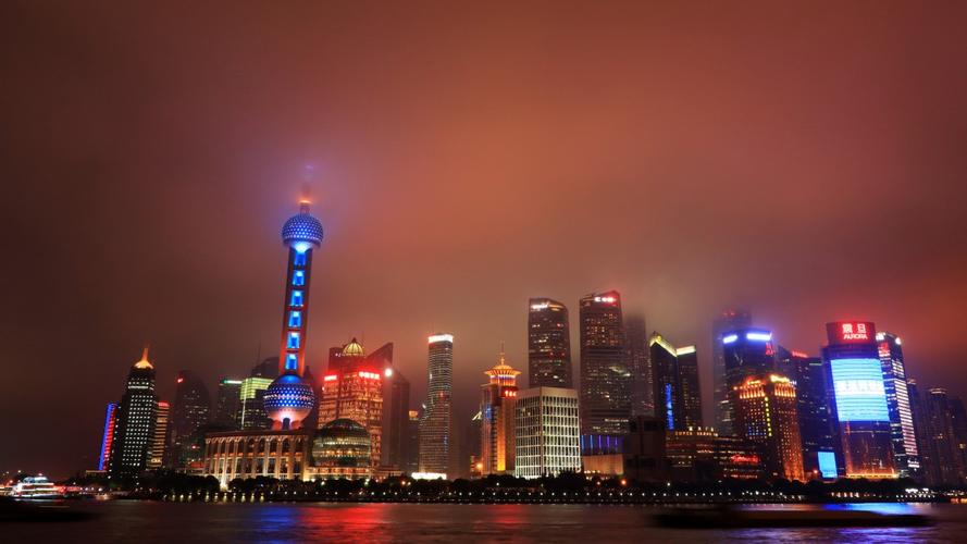 高清上海外滩夜景图片89