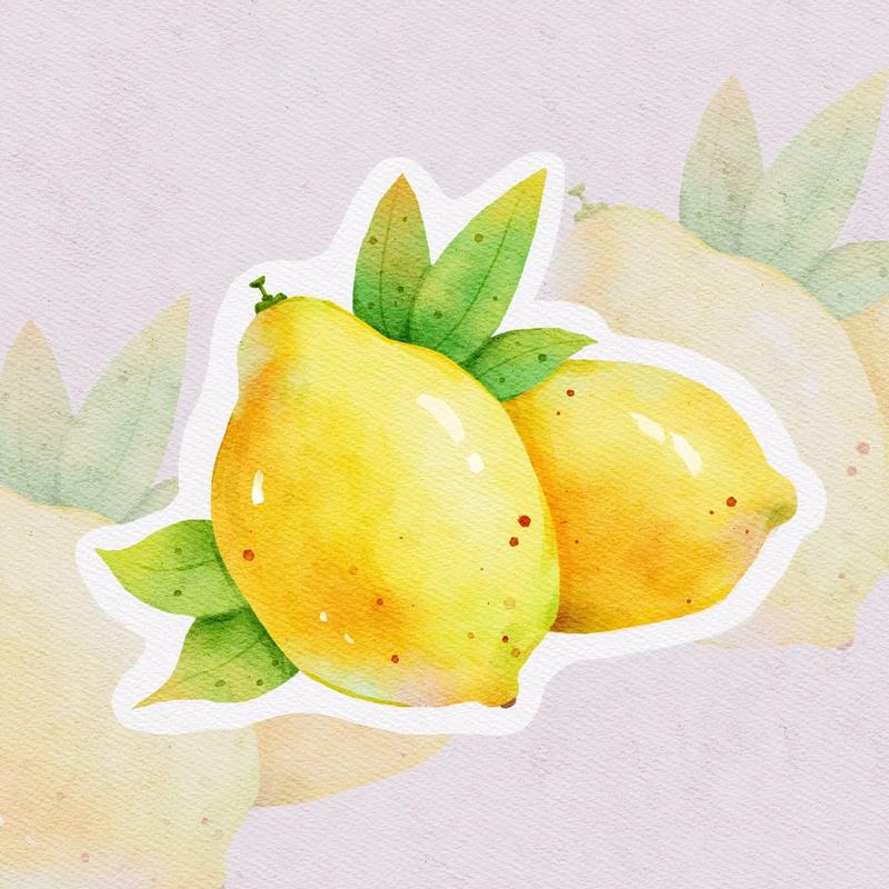 水果插画|柠檬画法|水彩风柠檬.#procreate绘画 # - 抖音