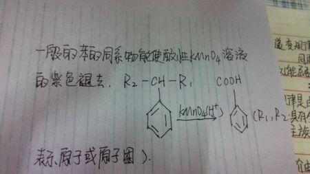 苯与高锰酸钾反应吗