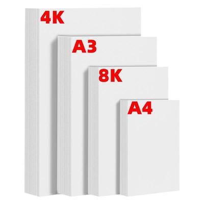 a4纸白色硬卡纸白板纸打印美术厚300克画纸4k绘图纸手绘手工260g名片