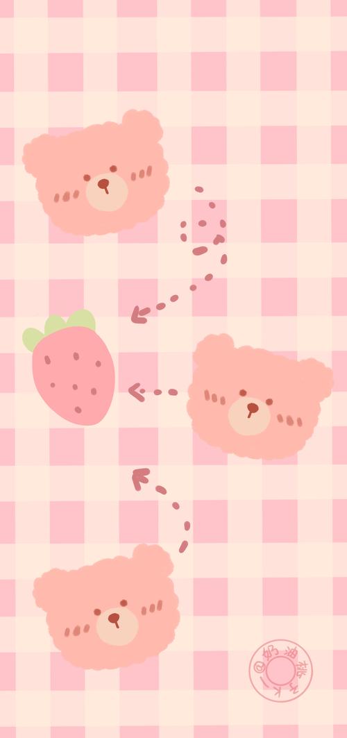 可爱草莓粉色壁纸
