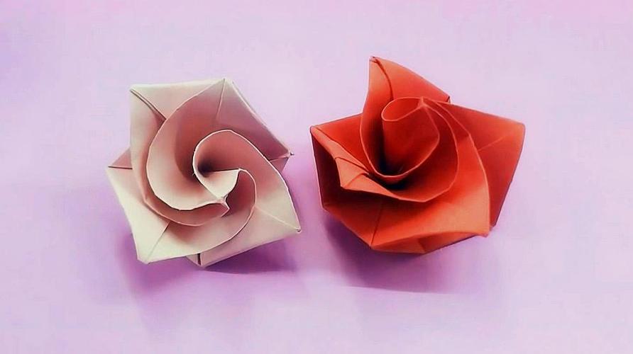 玫瑰怎么折纸图解教程视频