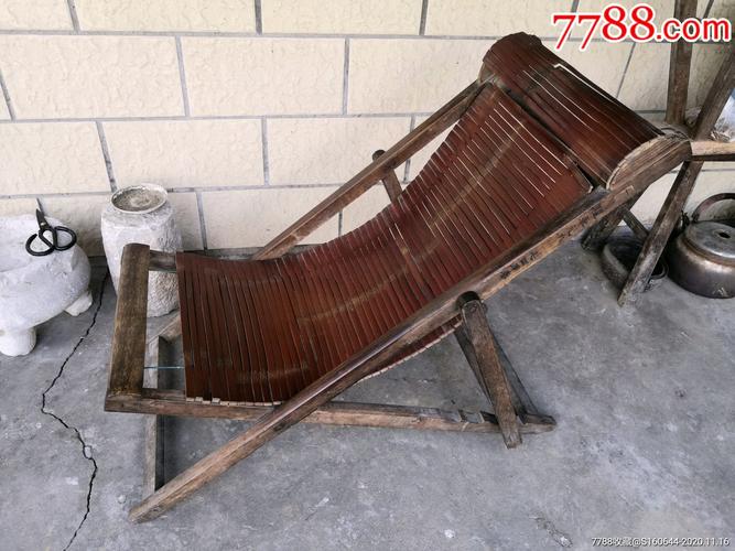 1974年明确纪年款的木框竹躺椅包浆一流限无锡自提