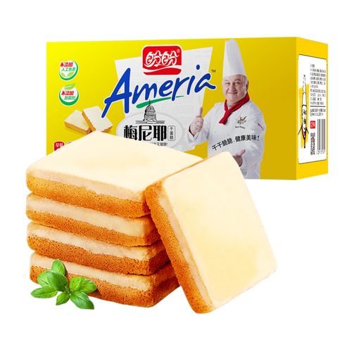 盼盼梅尼耶干蛋糕奶香味100g早餐整箱面包儿童饼干点心休闲零食品10件