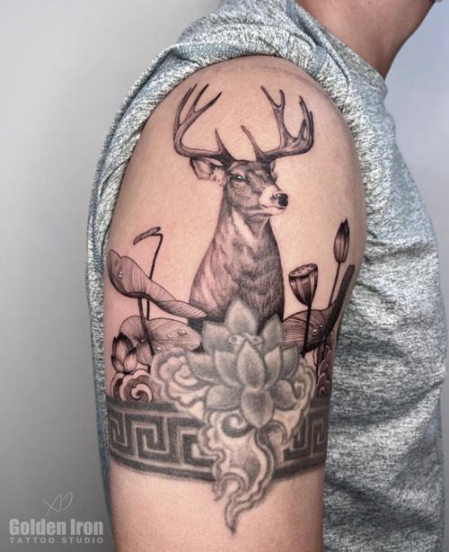 多伦多纹身荷塘鹿